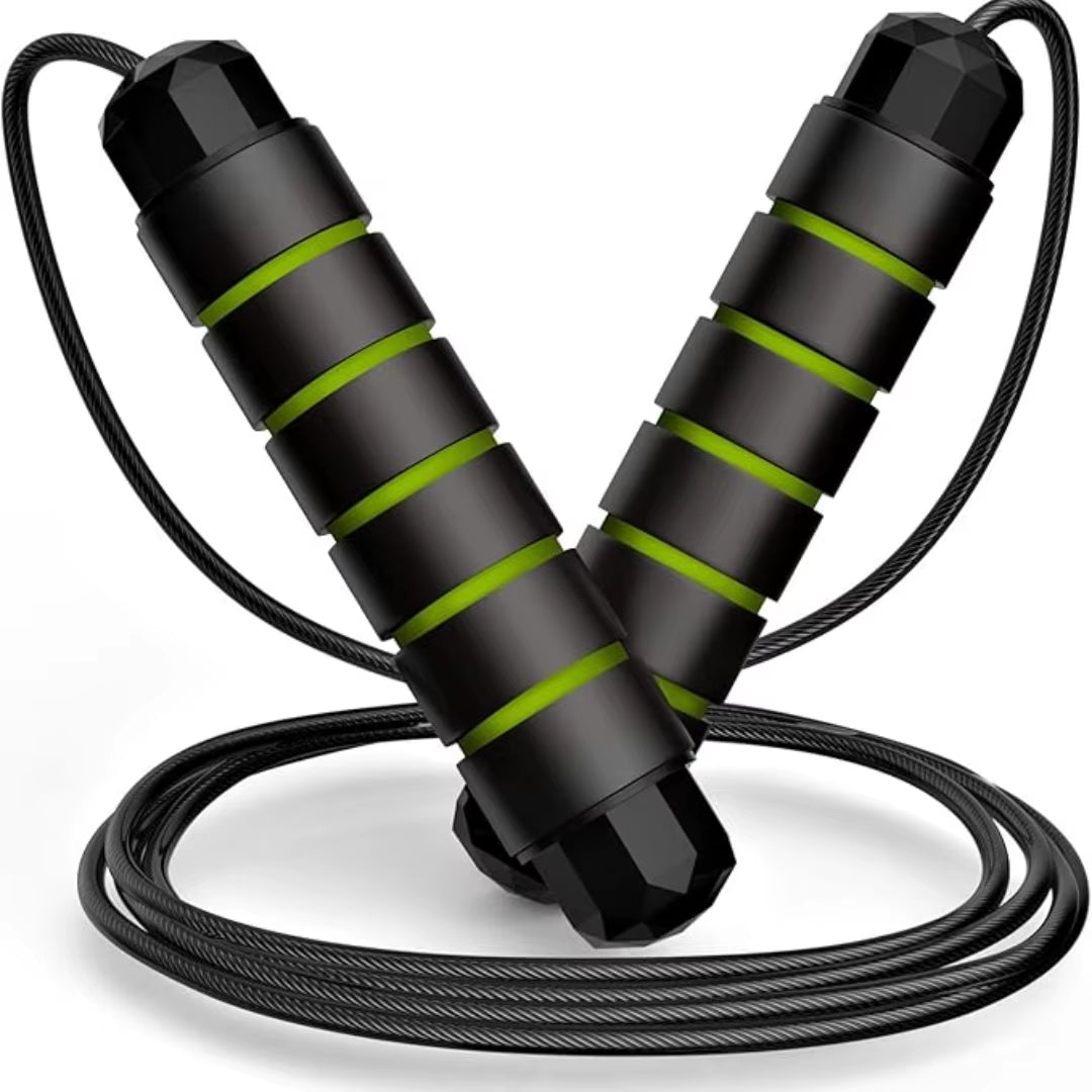 Tangle-Free Adjustable Steel Wire Jump Rope Rapid Speed Skipping Jump Ropes Fitness Workout Sport Equipment for Kids Adults